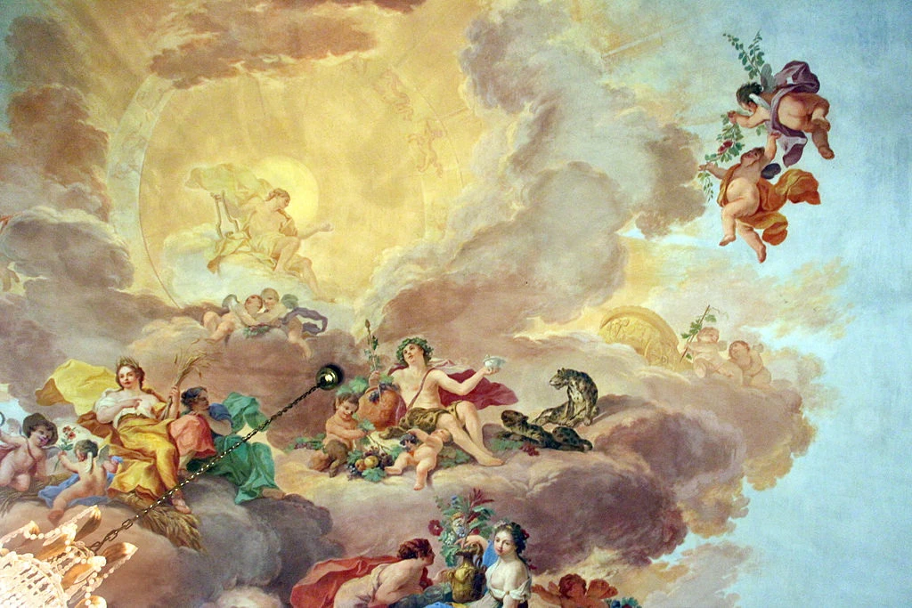 Villa di Poggio Imperiale - Appartamento leopoldino, Sala delle quattro stagioni
